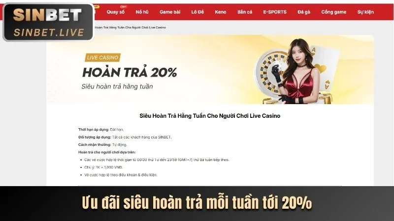 Hoàn trả hàng ngày cho Slot Games